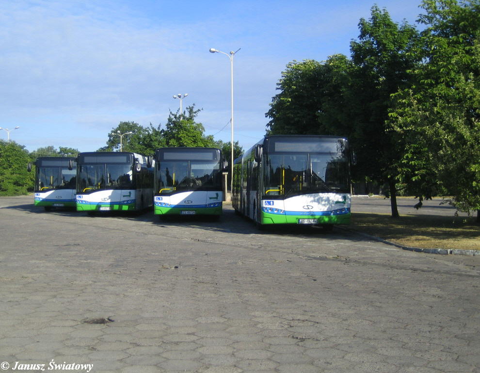 Foto Janusz Światowy - autobusy na płycie postojowej zajezdni Klonowica 