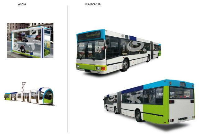 foto: promocja miasta, Takie barwy mają mieć autobusy, tramwaje i wiaty przystankowe