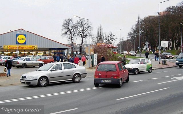 Sklep Lidla u zbiegu ulic Chopina i Krasickiego. Foto: Andrzej Kraśnicki jr