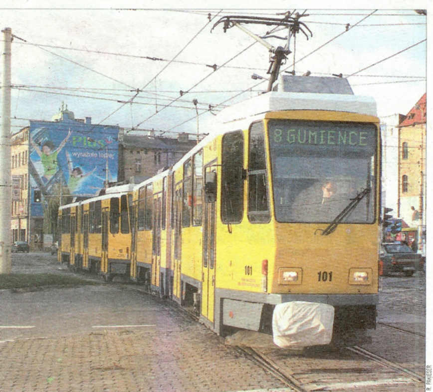 Nowy tramwaj na Bramie Portowej. Foto: R.Pakieser